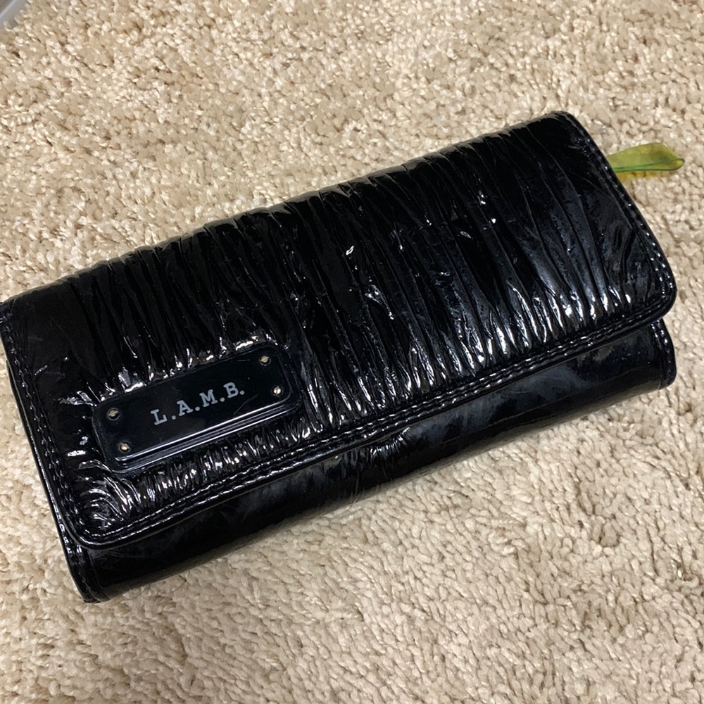 L.A.M.B wallet with zip pocket
